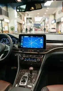 プレミアムセダンの純正ナビ